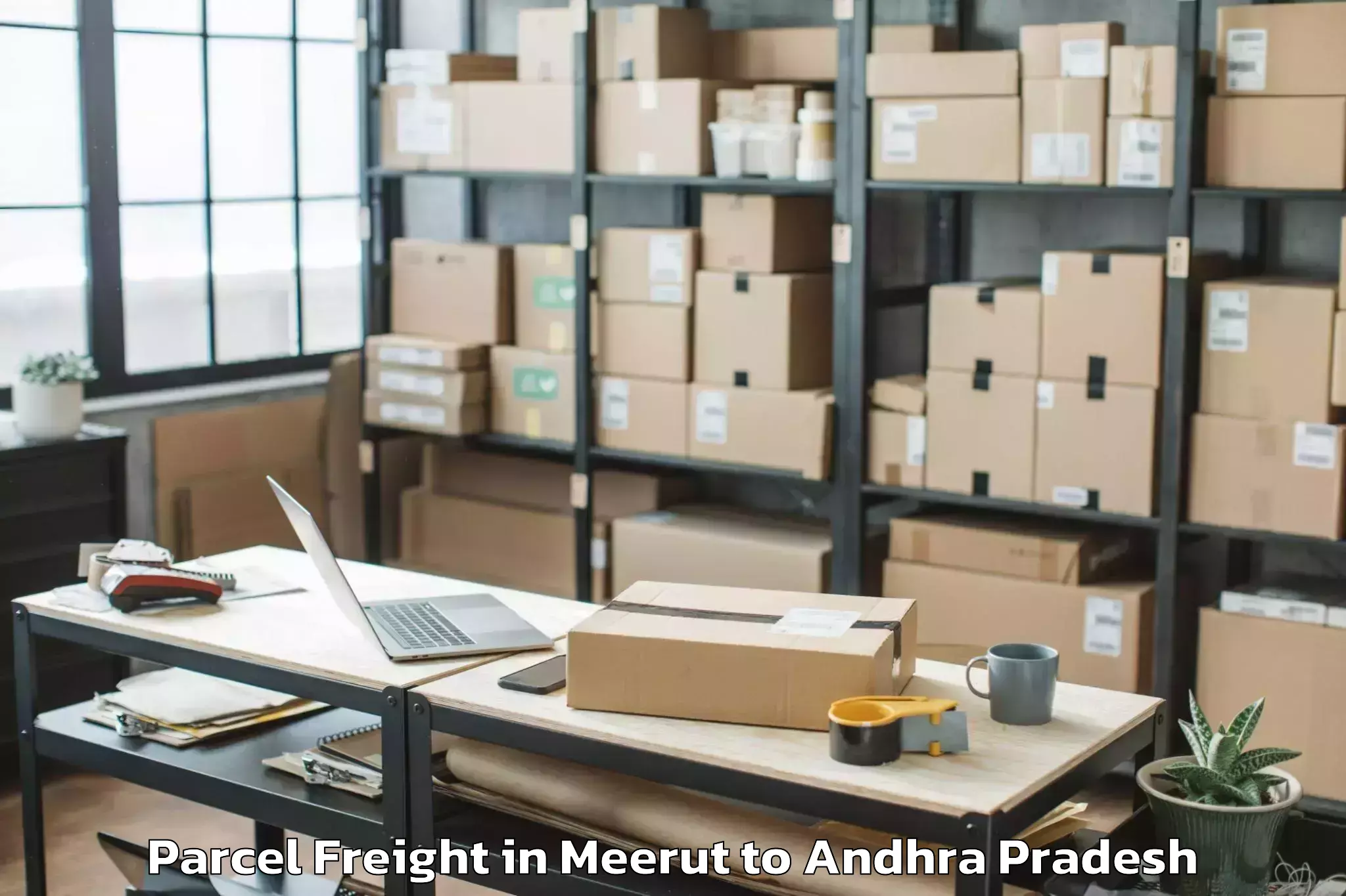 Comprehensive Meerut to Annavaram Parcel Freight